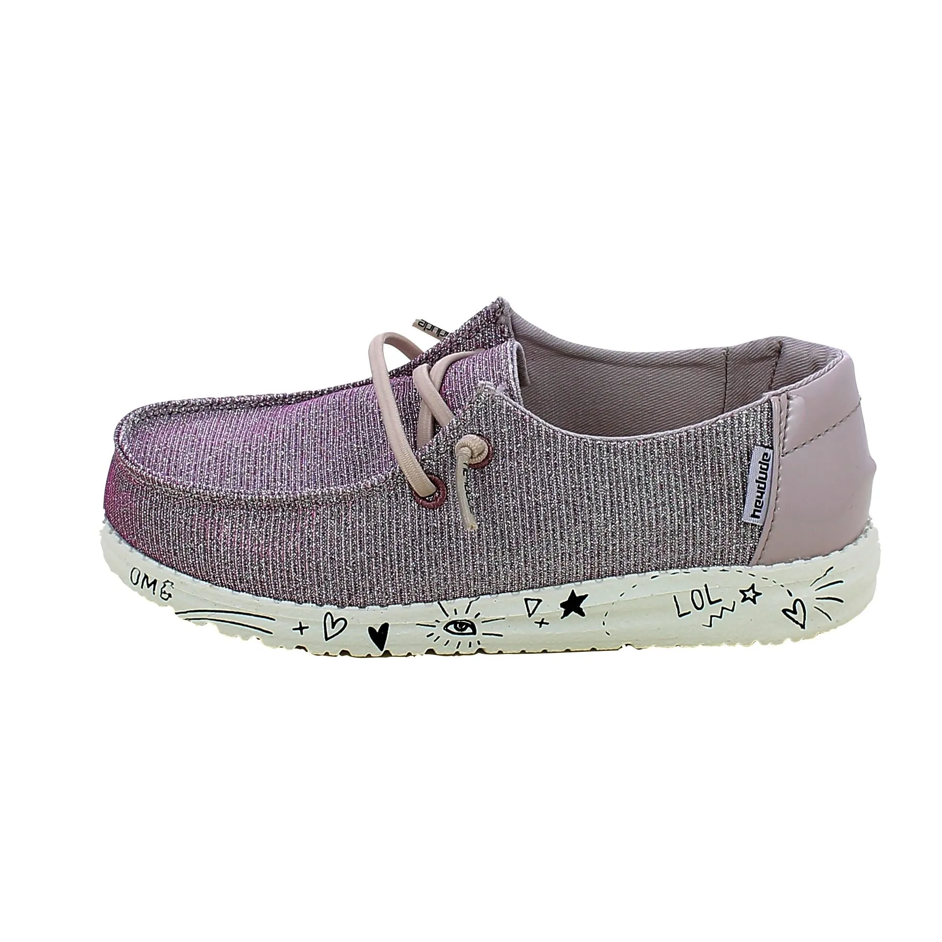 HeyDude  Slip-on Wendy Youth Disco Pink 