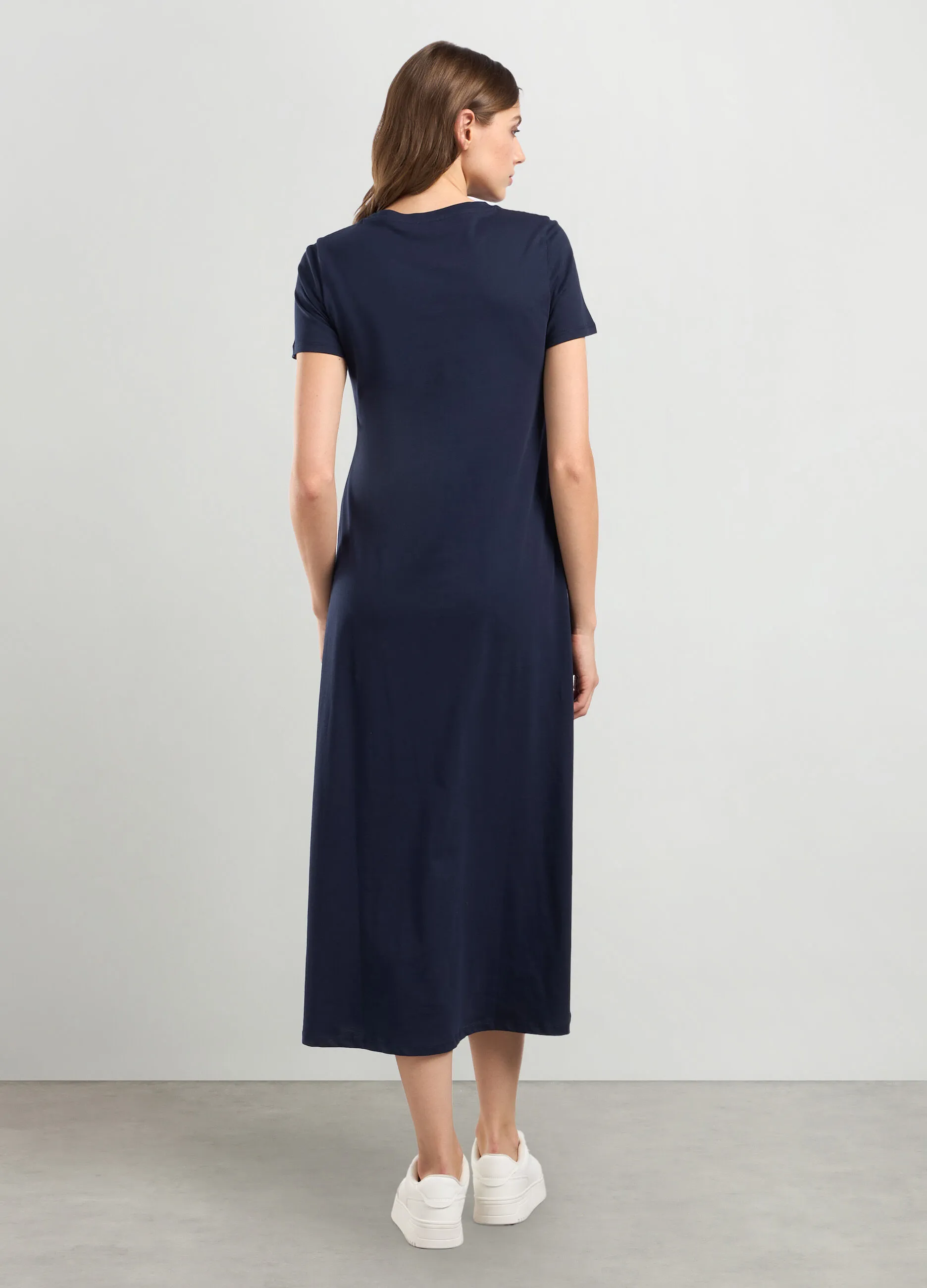 IWIE  Abito lungo in jersey di puro cotone donna