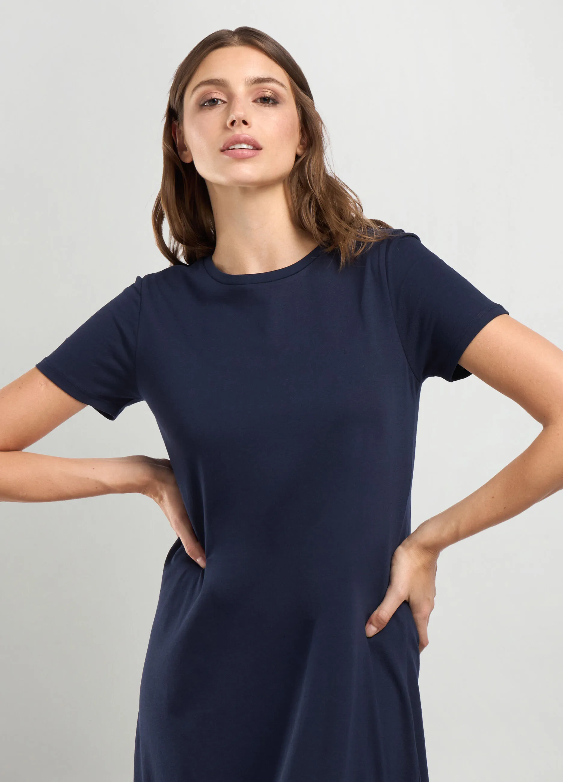 IWIE  Abito lungo in jersey di puro cotone donna