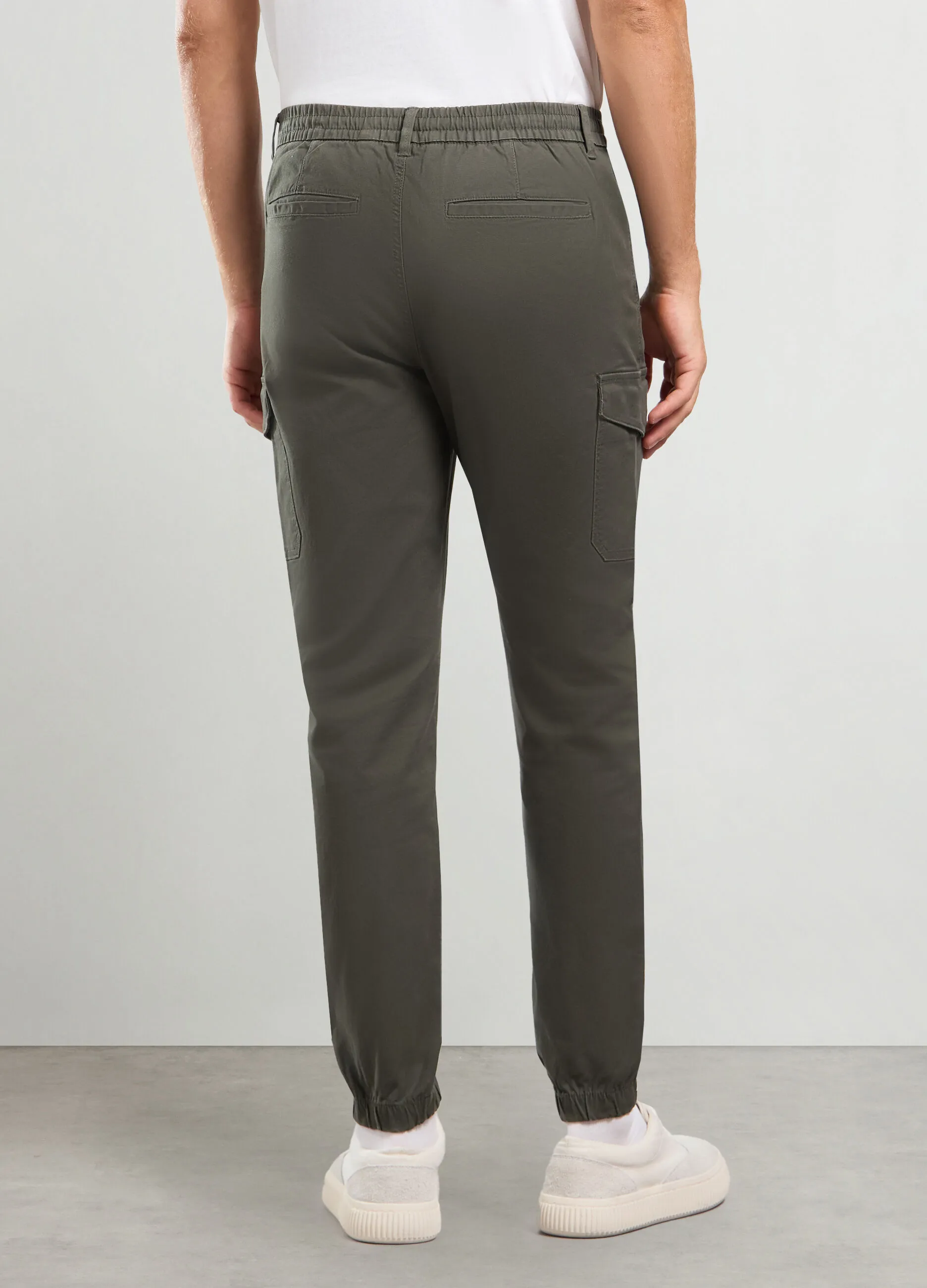 J. HART & BROS  Pantalone regular fit in cotone stretch uomo