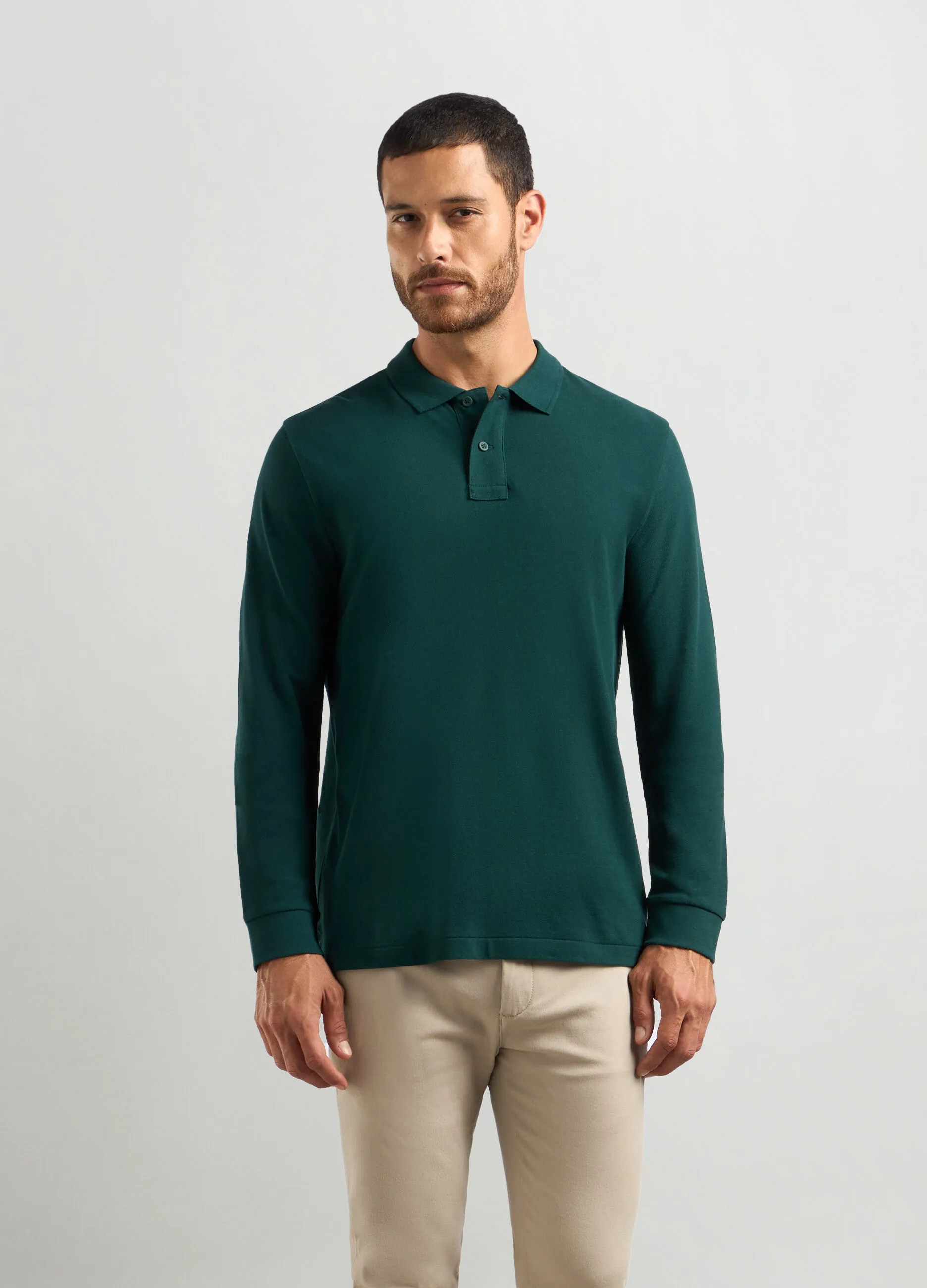 J. HART & BROS  Polo in piquet di cotone uomo