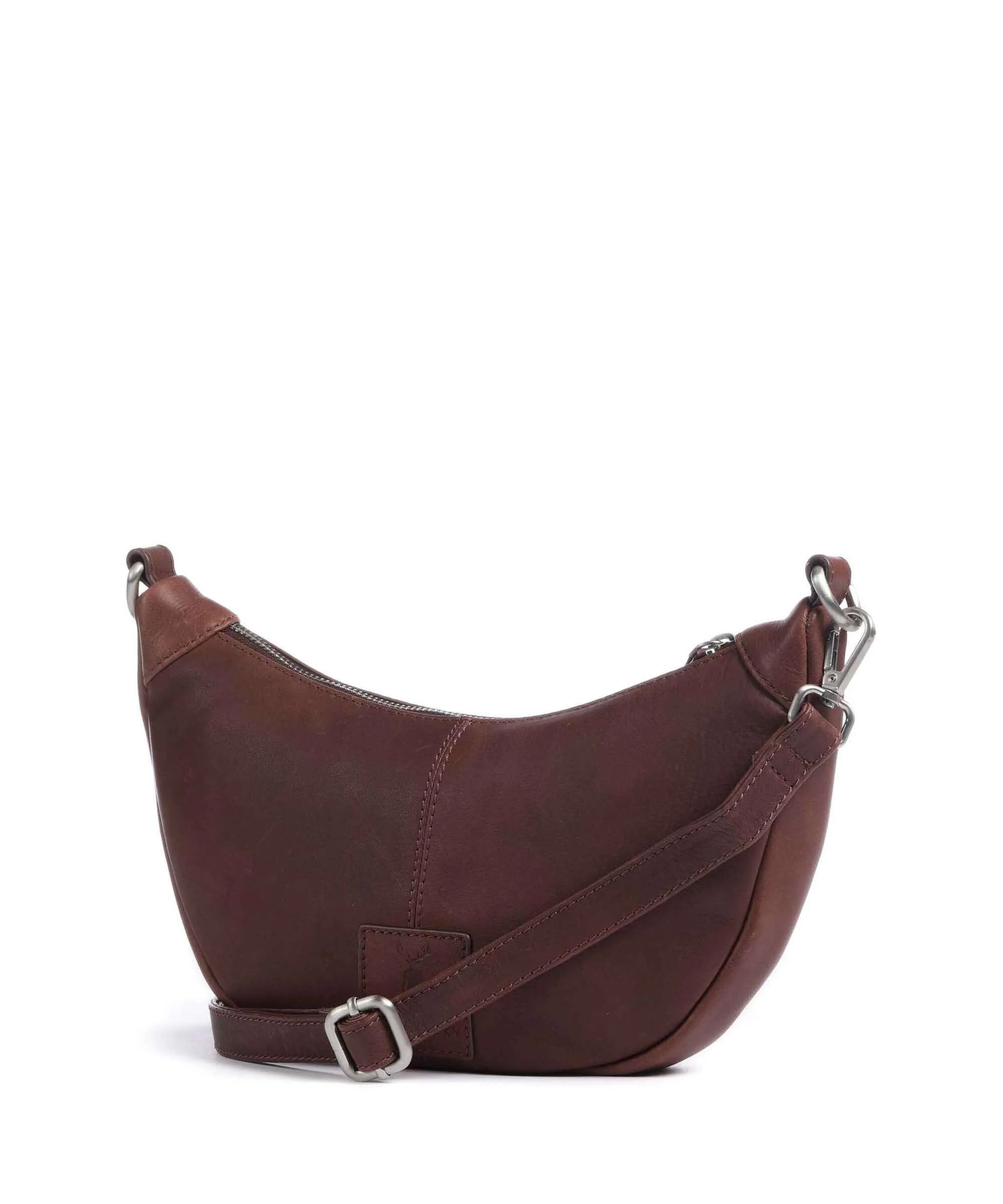  Jack Kinsky Aruba 2 Borsa a tracolla pelle a grana fine marrone scuro  