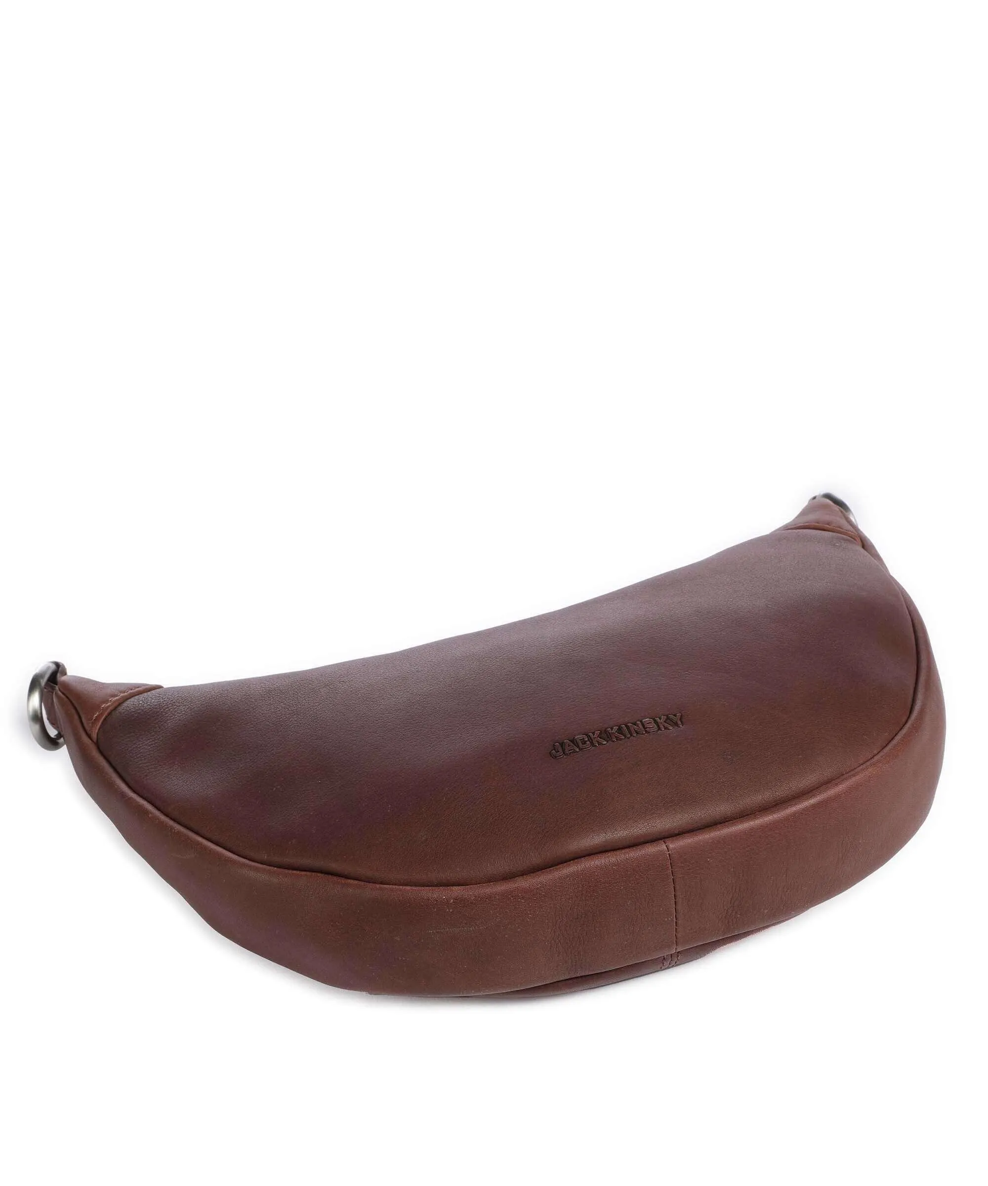  Jack Kinsky Aruba 2 Borsa a tracolla pelle a grana fine marrone scuro  