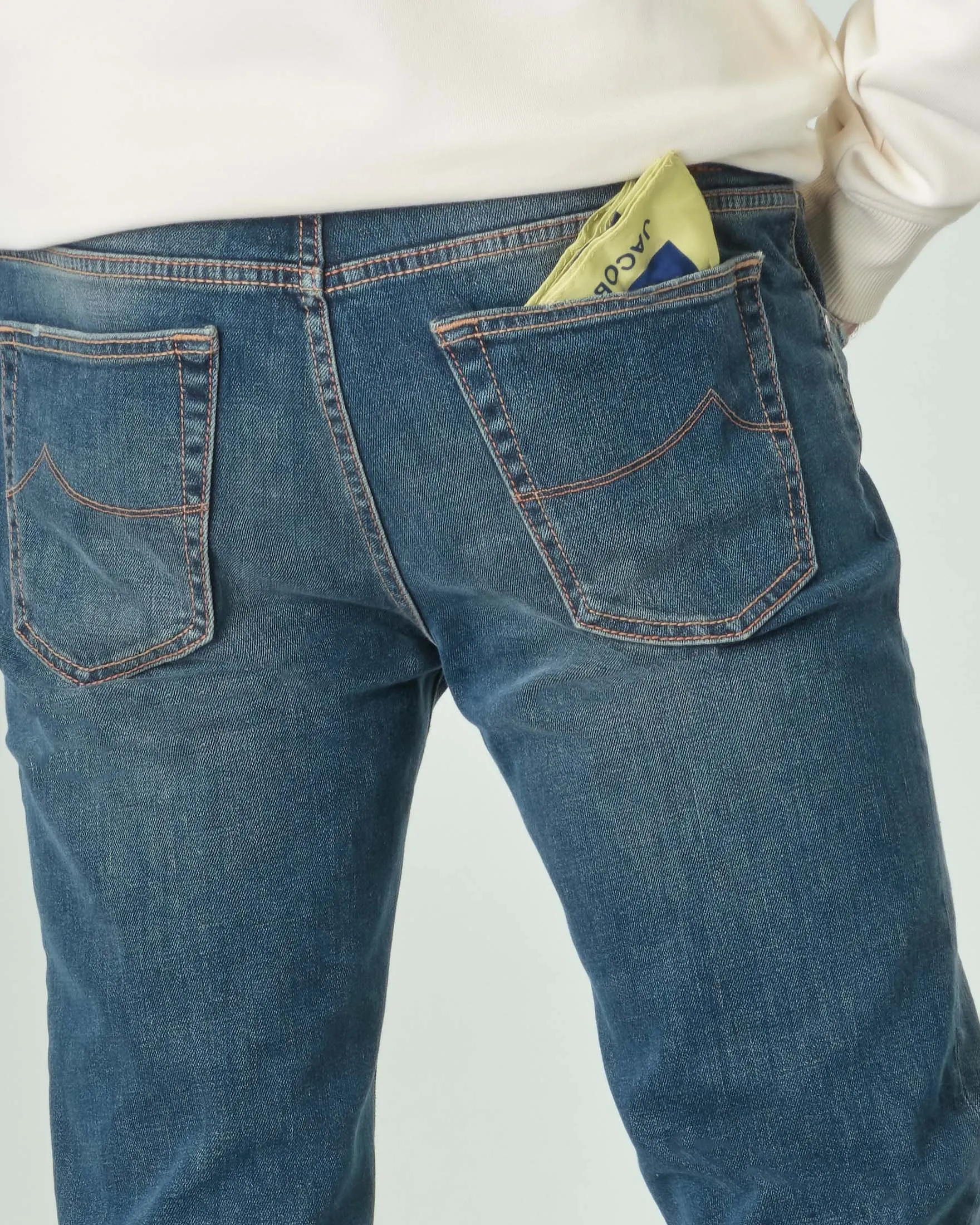 Jeans Scott tapered lavaggio medio stone washed