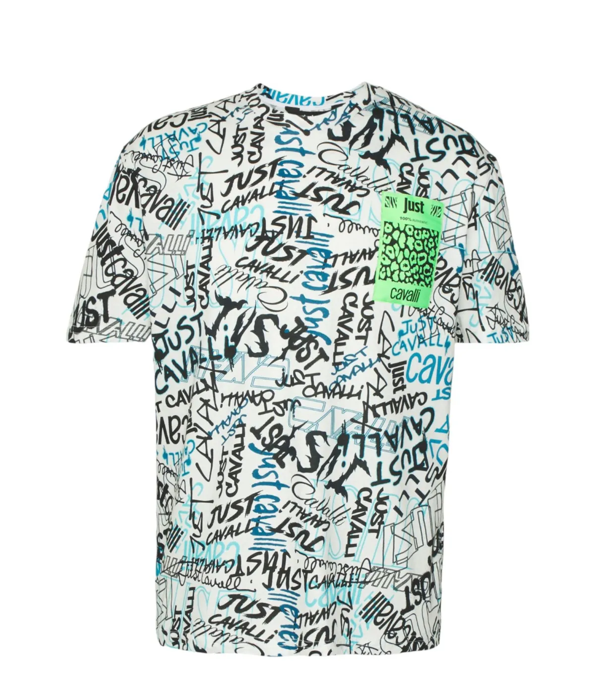 Just Cavalli Uomo T-Shirt Manica Corta  74Mm600 R Print Lettering