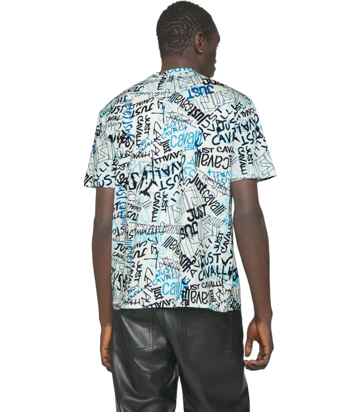 Just Cavalli Uomo T-Shirt Manica Corta  74Mm600 R Print Lettering
