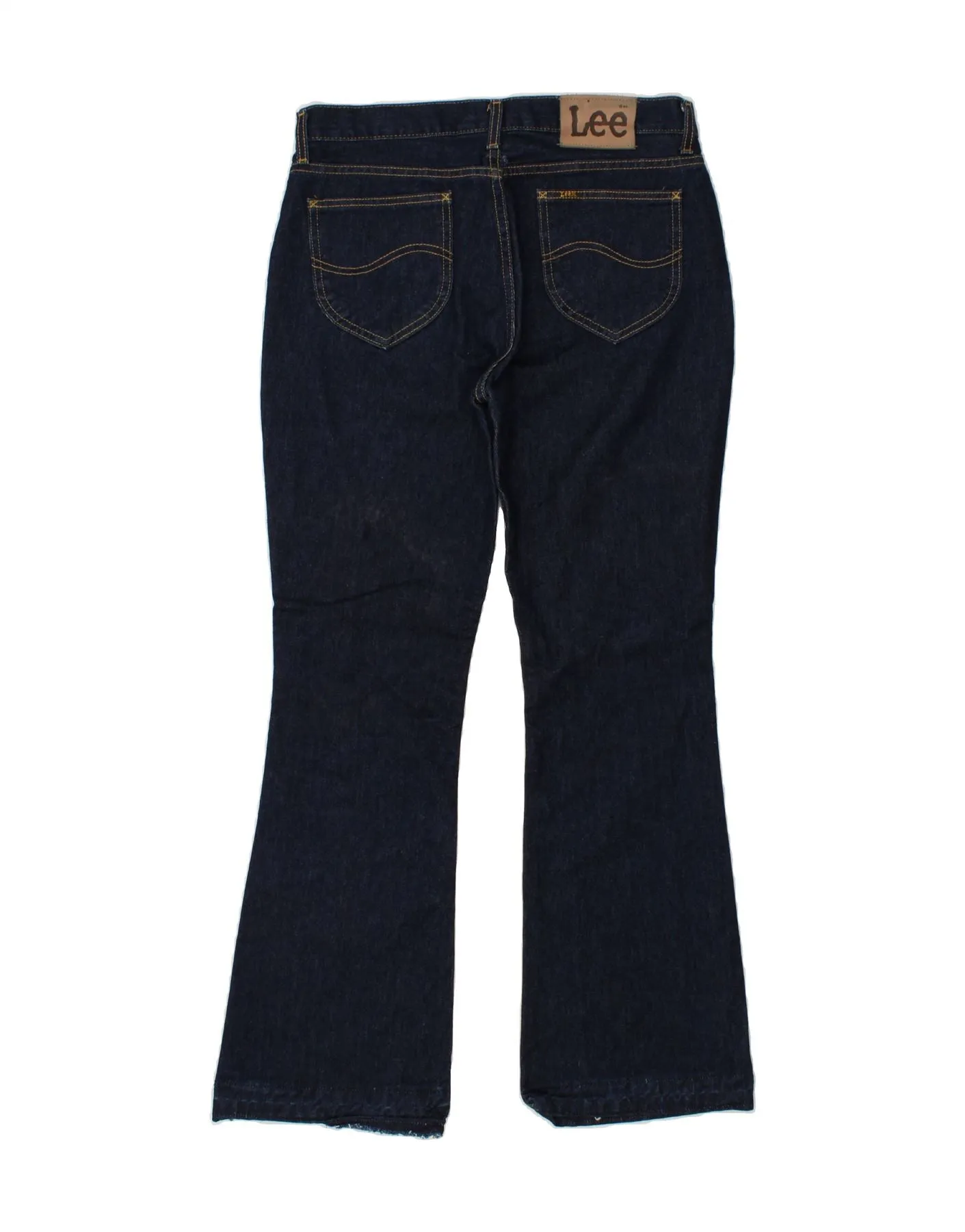 LEE Womens Bootcut Jeans W33 L31 Navy Blue Cotton