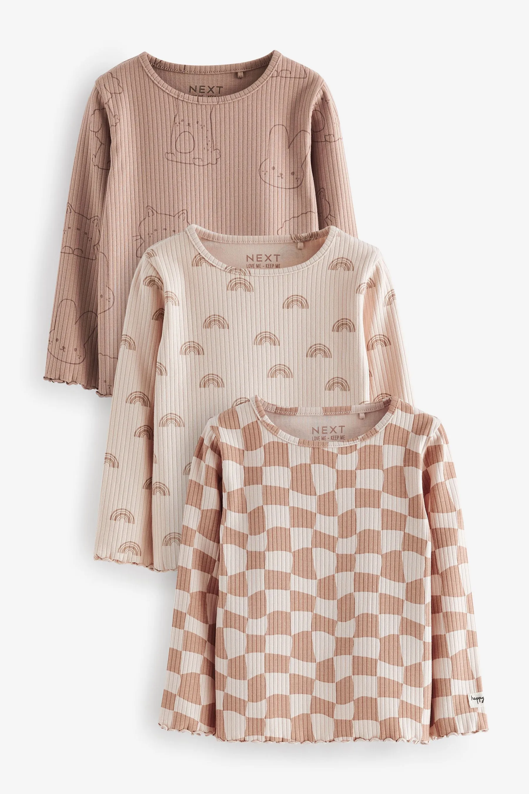 Long Sleeve Tops 3 Pack (3mths-7yrs)    