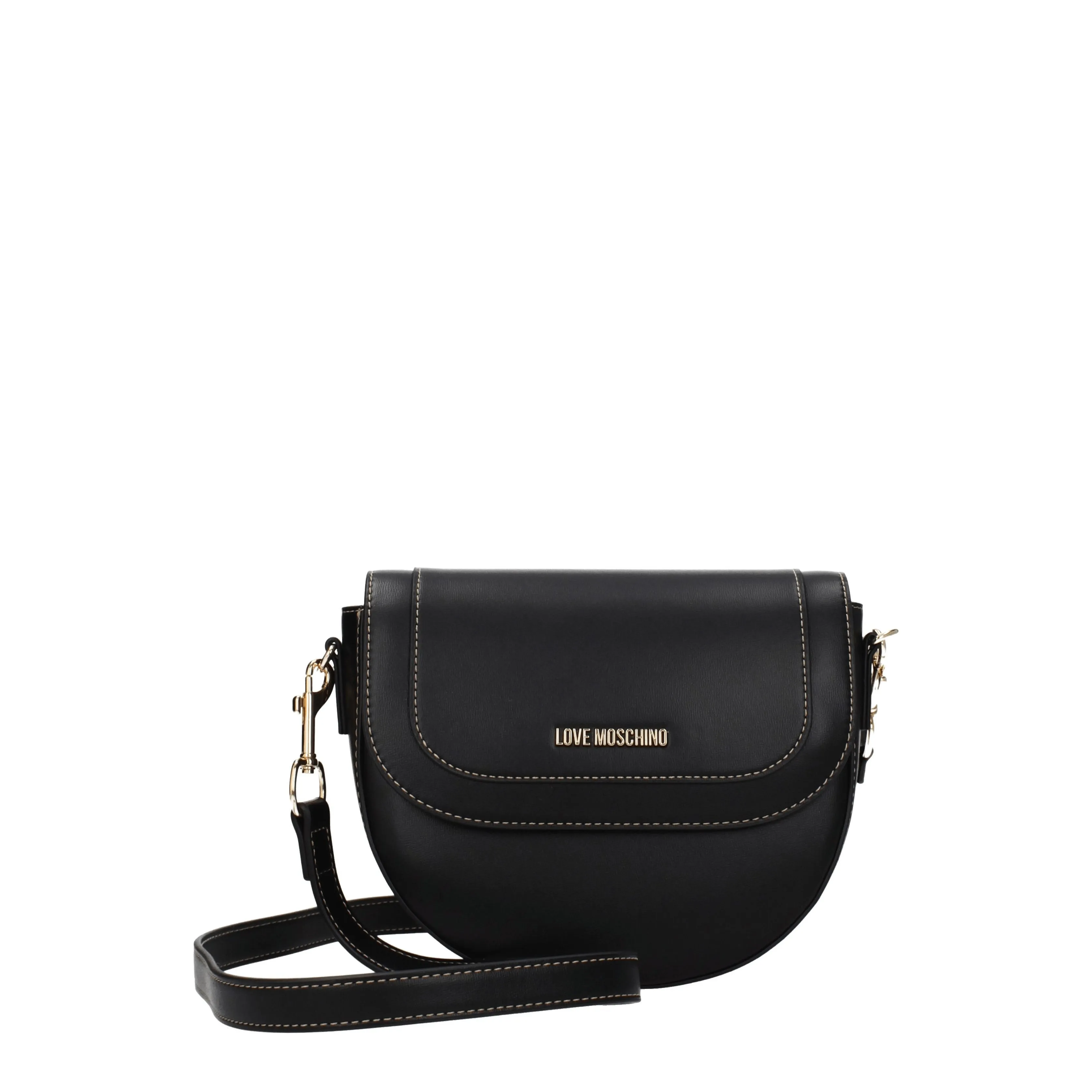Love Moschino Borse a Tracolla Eco friendly Donna Poliuretano Nero