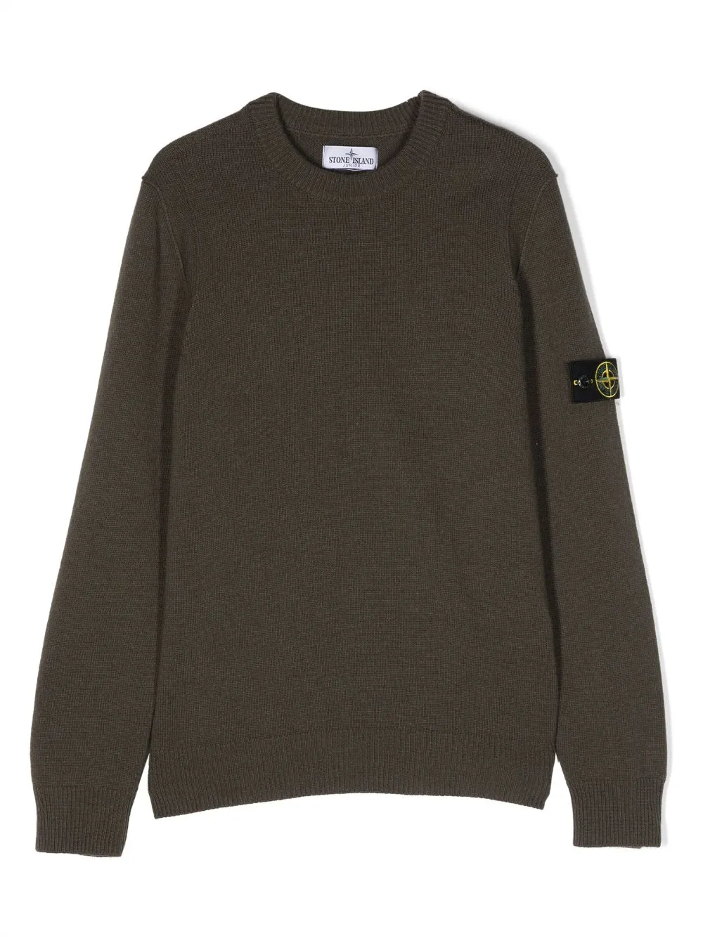 Maglione girocollo con applicazione Compass