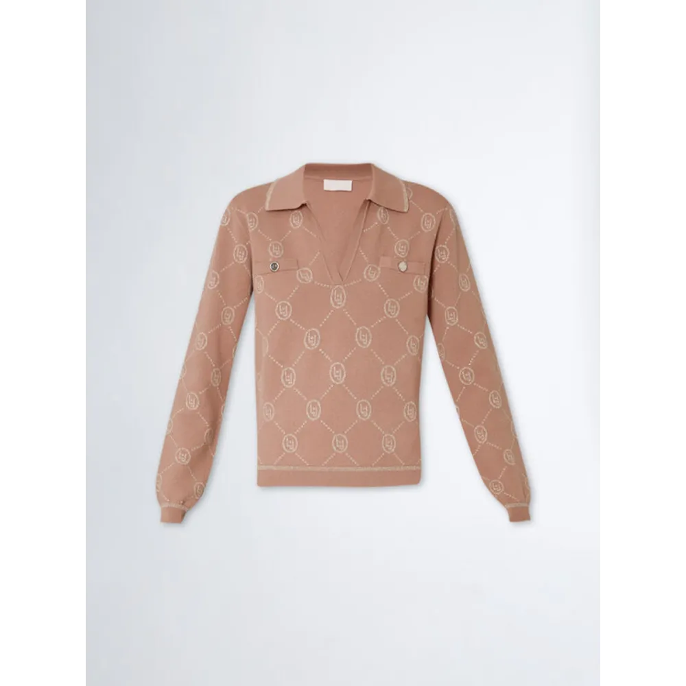 Maglione Liu Jo Donna Logo Lurex