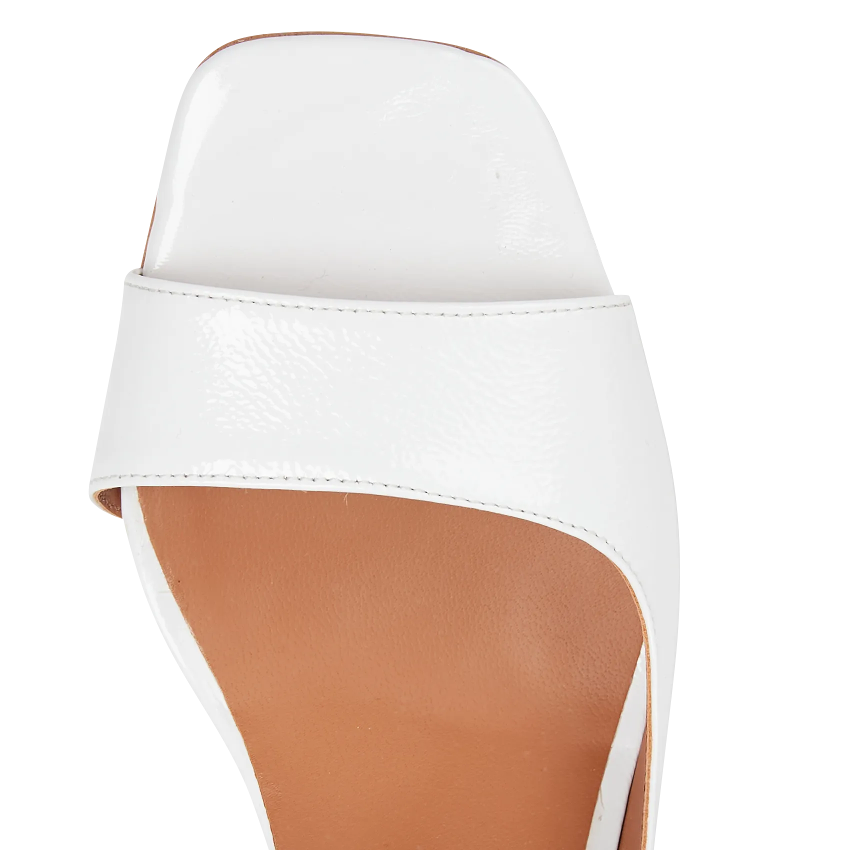  MELLOW YELLOW   LEONDRE - Sandali in vernice con tacco | Bianco