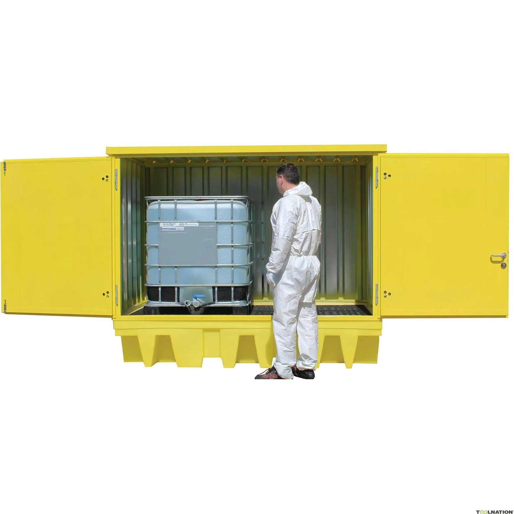 Metal Works 724576607 OQP24 Contenitore di raccolta in PE chiuso 2 fusti IBC
