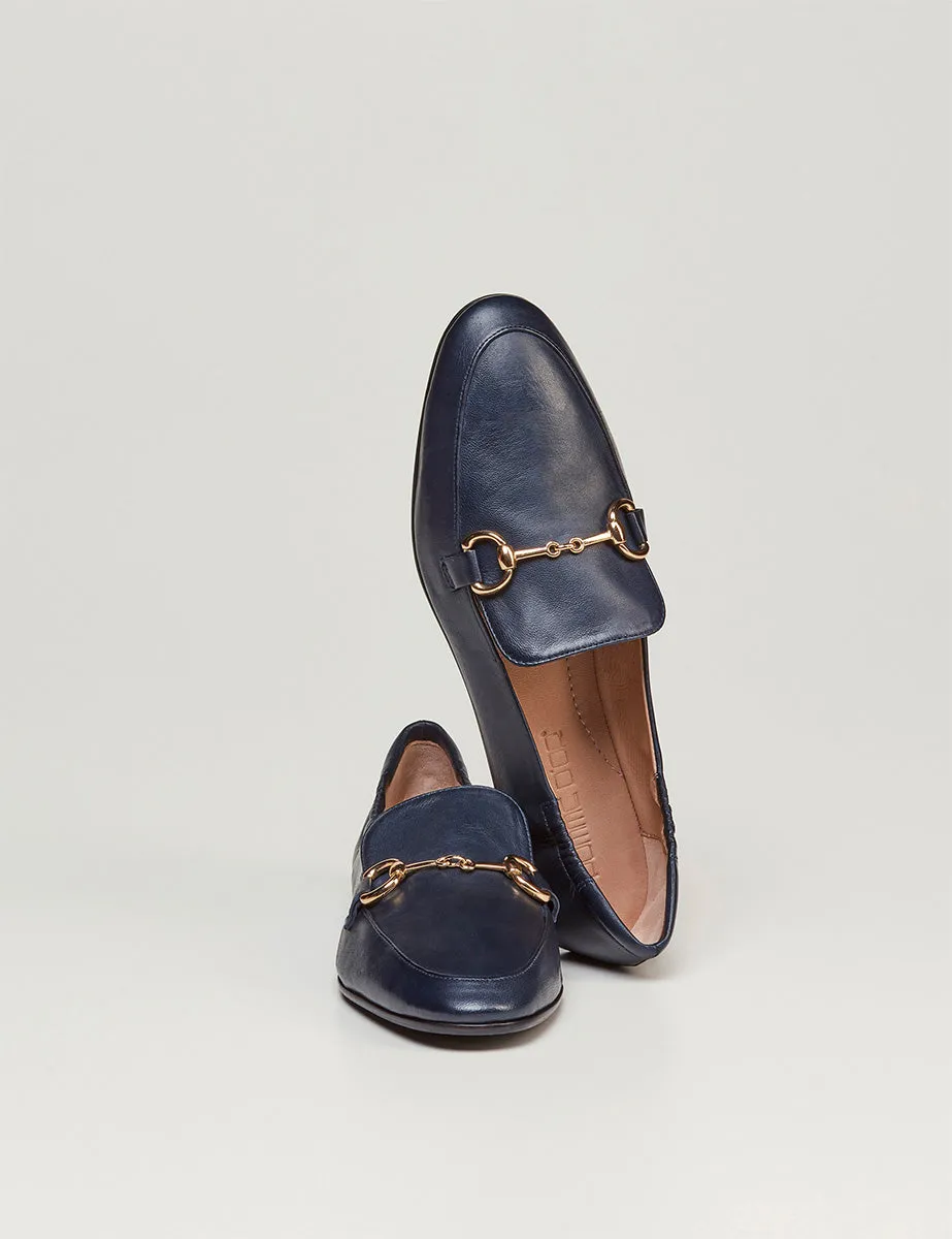 mocassino blu navy