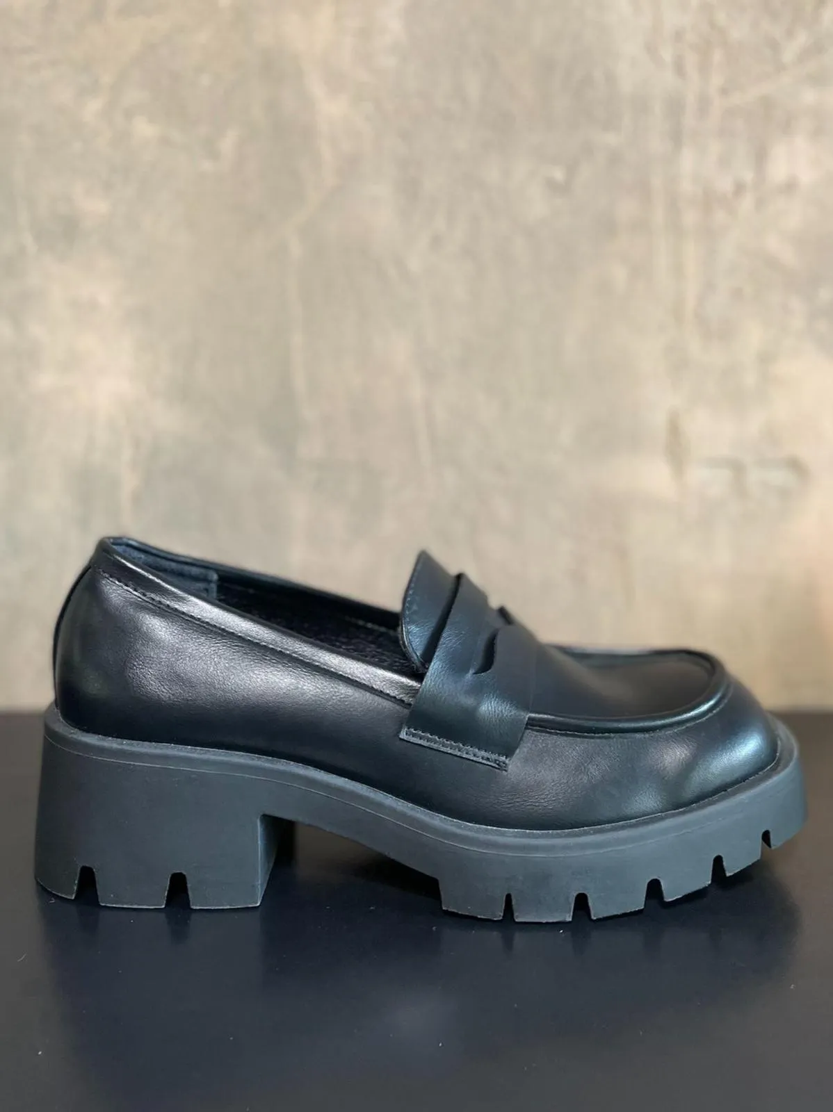 Mocassino Ecopelle Nero