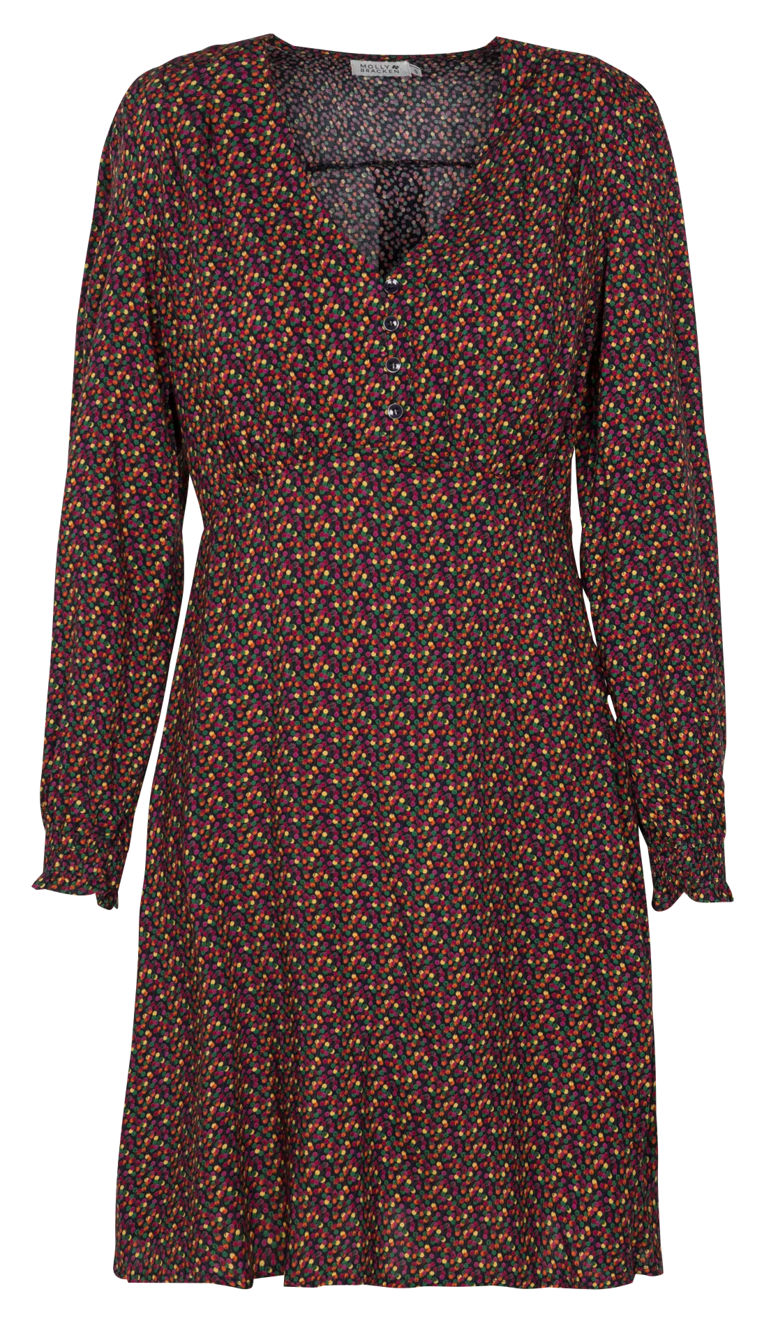  MOLLY BRACKEN   Abito corto stampato in viscosa | Multicolore