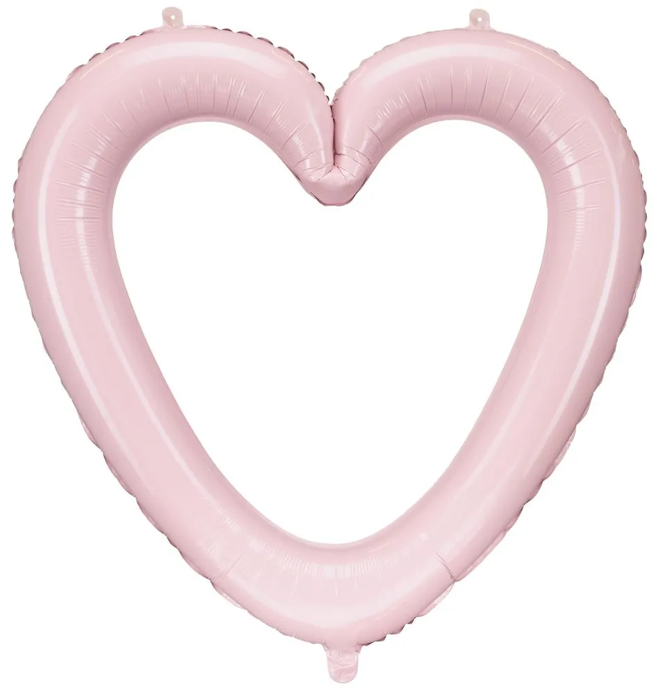 Palloncino cornice a cuore rosa