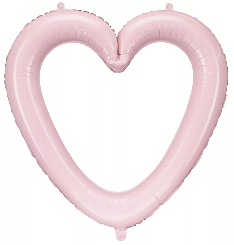Palloncino cornice a cuore rosa
