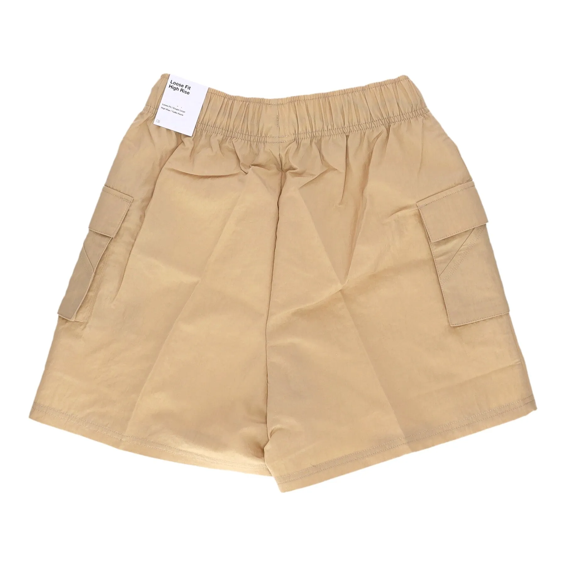 Pantalone Corto Donna Sportswear Essentials Woven High-rise Short Hemp/white