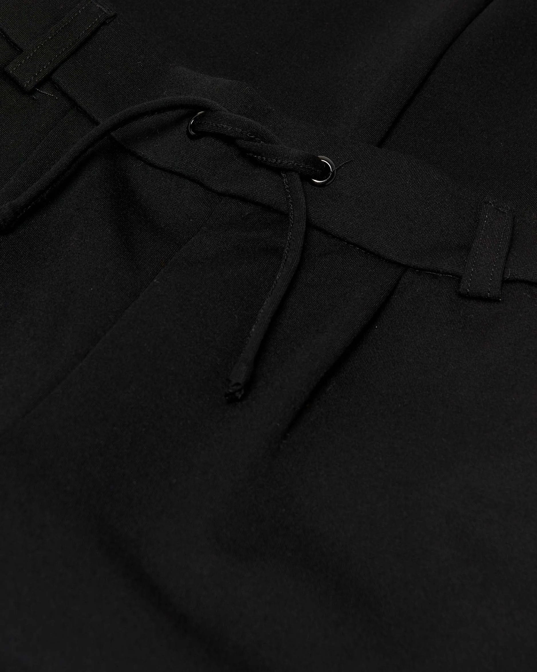 Pantalone nero in viscosa stretch con coulisse 8-14 anni
