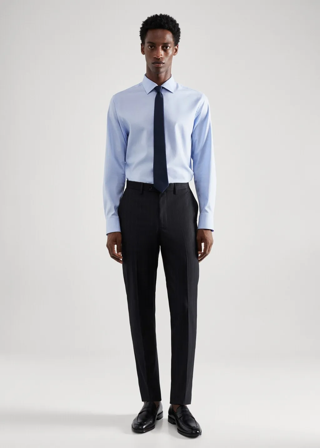 Pantaloni completo slim-fit tessuto comfort stretch