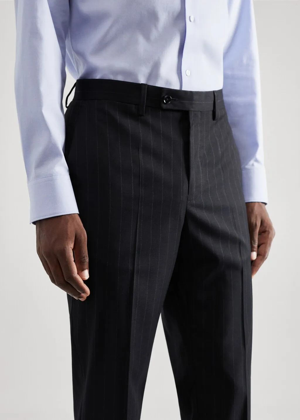 Pantaloni completo slim-fit tessuto comfort stretch