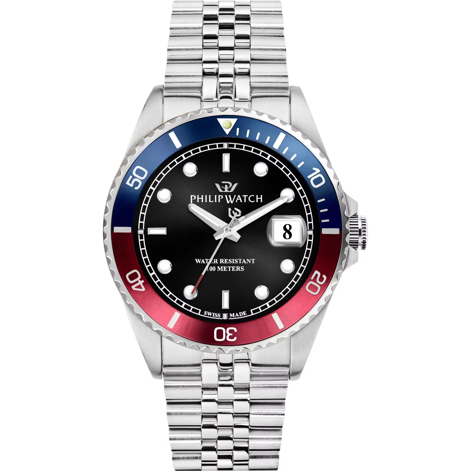 Philip Watch Uomo Rosso e Blu Caribe R8253597088