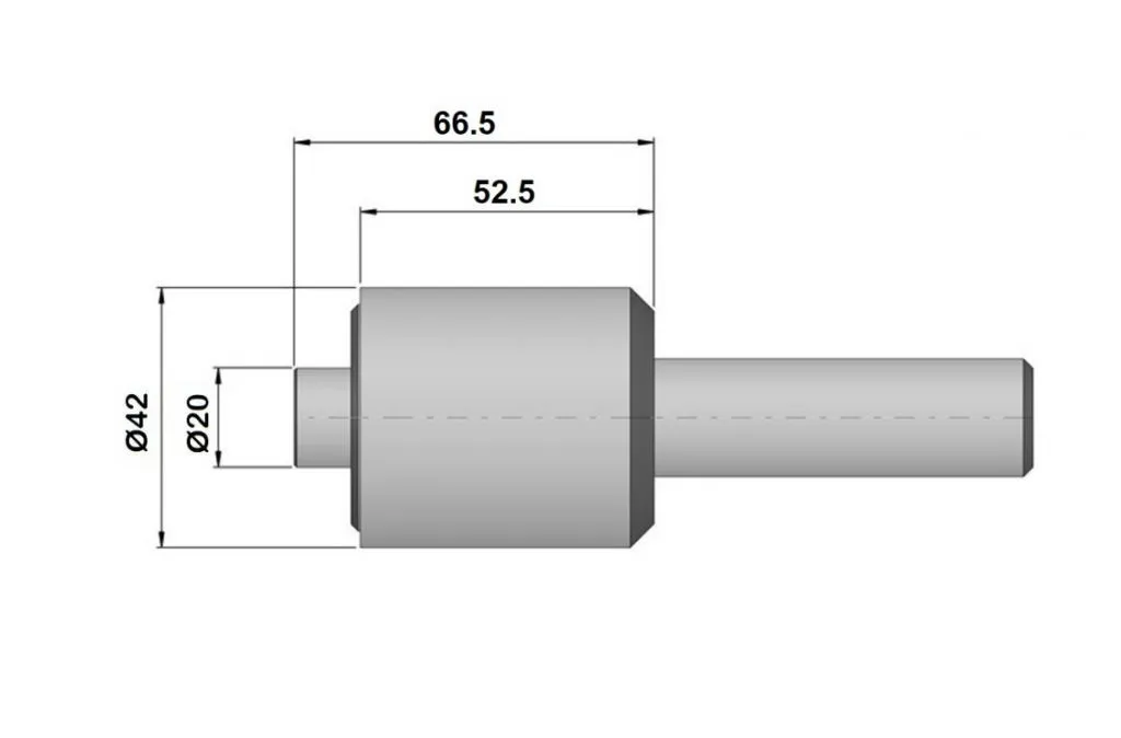 Poliangolar 0500N-HSK50 Brocciatore per interni con attacco HSK50