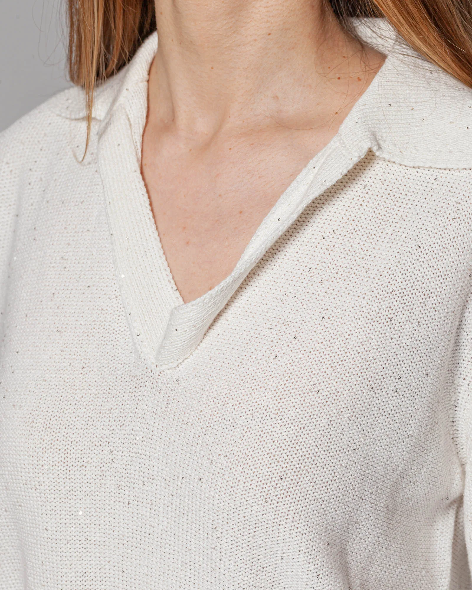 Polo con paillettes