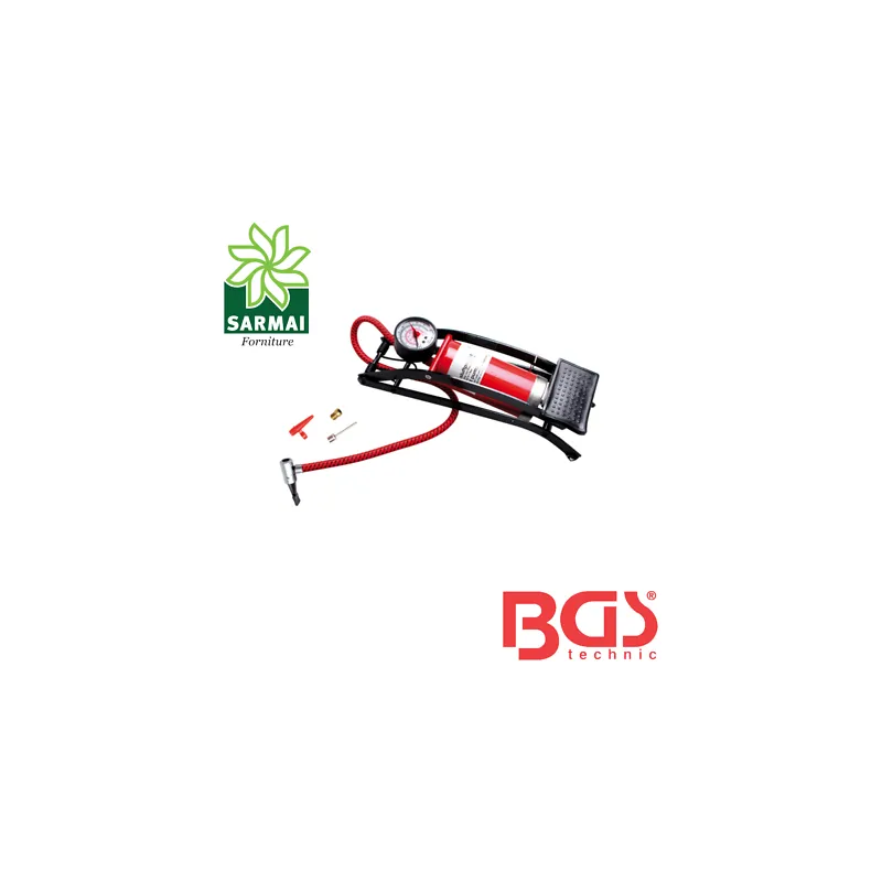 POMPA GONFIAGGIO A PEDALE 0-7 BAR 1000 PSI PER BICI PALLONI GONFIABILI