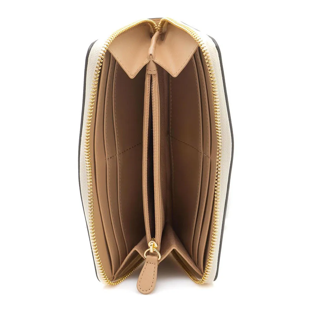 Portafoglio Donna Zip Around LOVE MOSCHINO linea Hollies Avorio