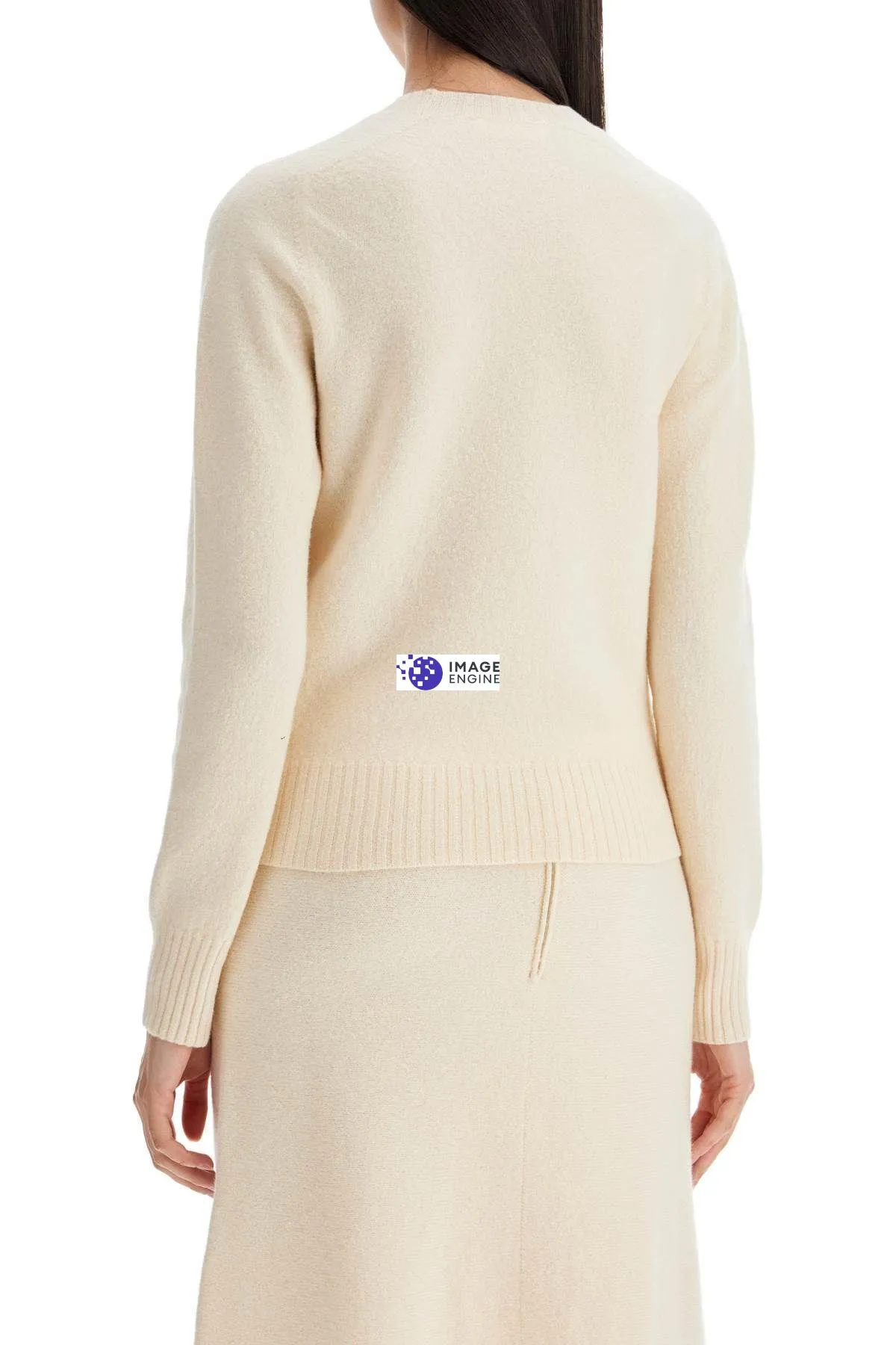 Pullover girocollo in lana