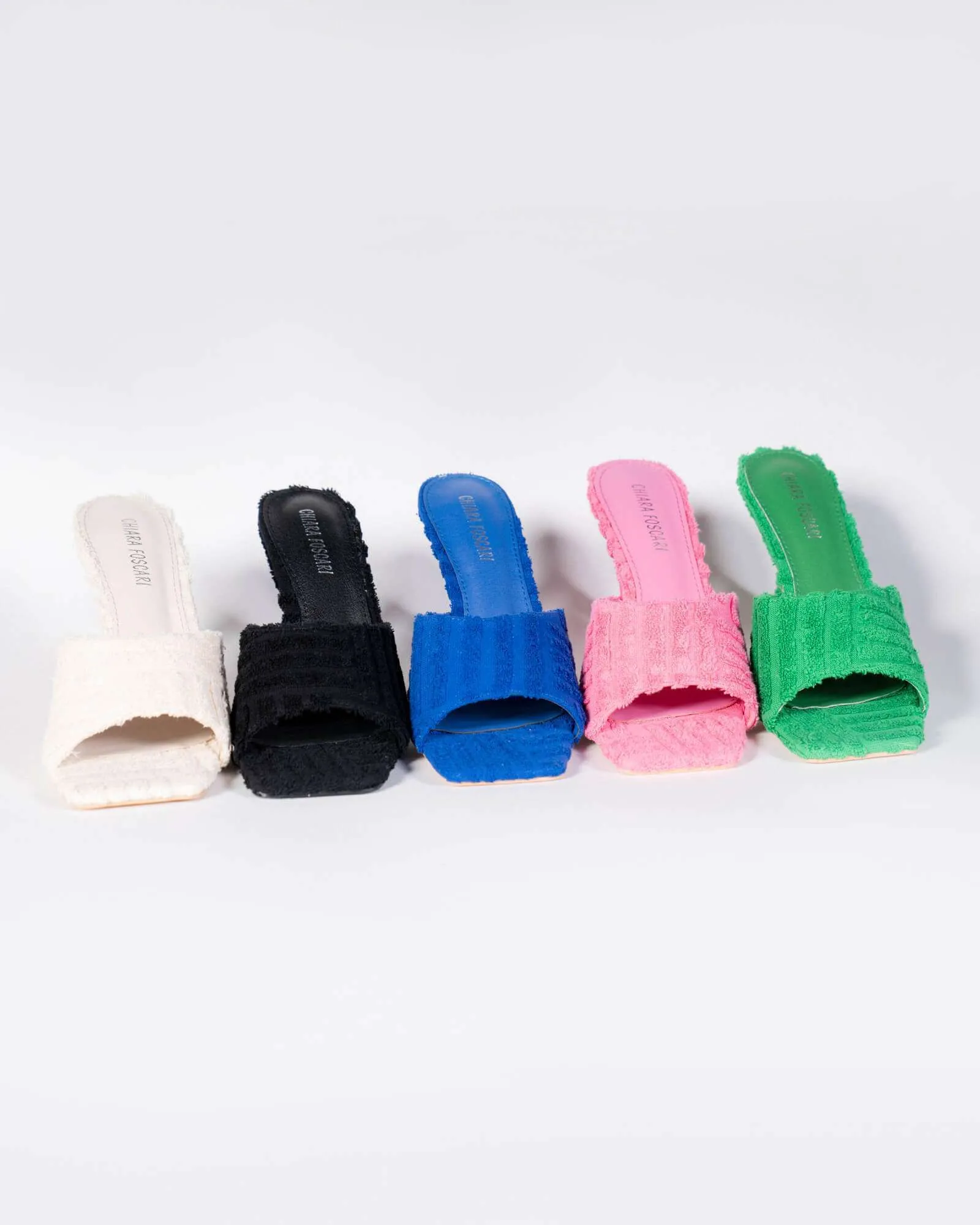 Sabot con tacco effetto spugna - nero