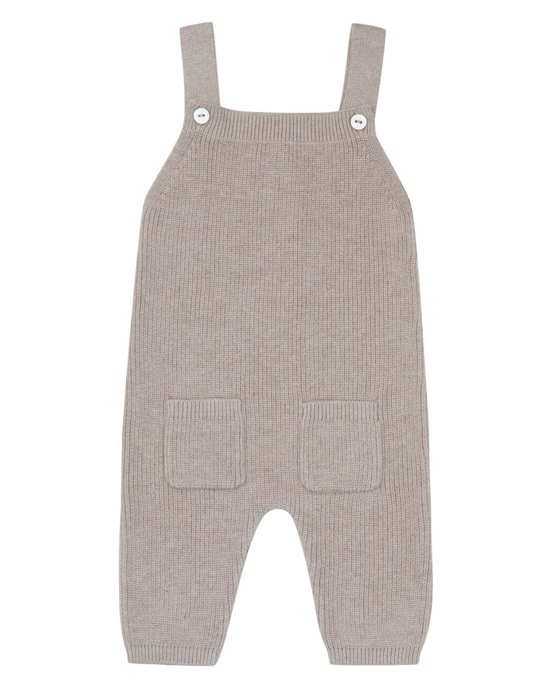 SALOPETTE BABY IN COTONE BIO E SETA "RIB"