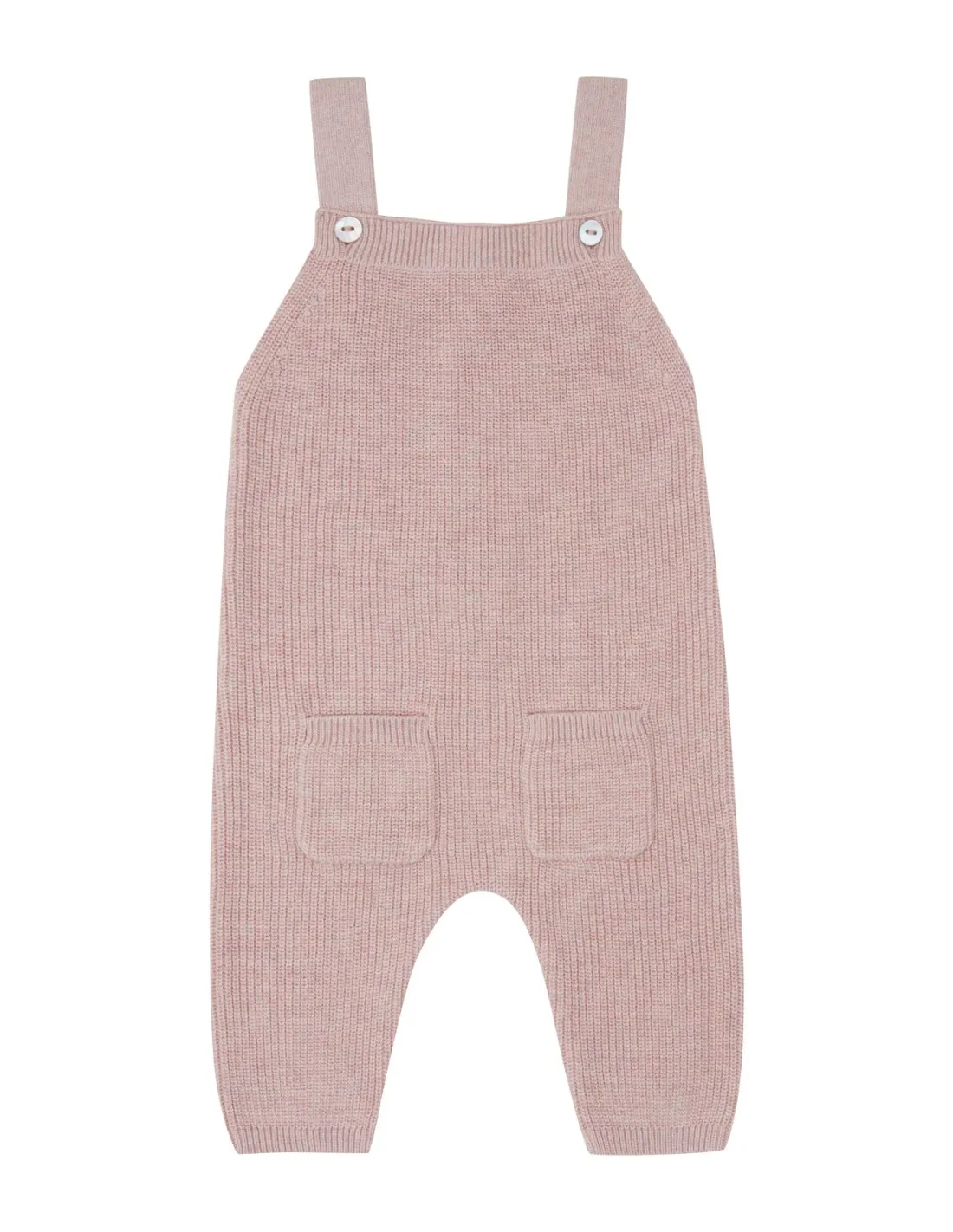 SALOPETTE BABY IN COTONE BIO E SETA "RIB"