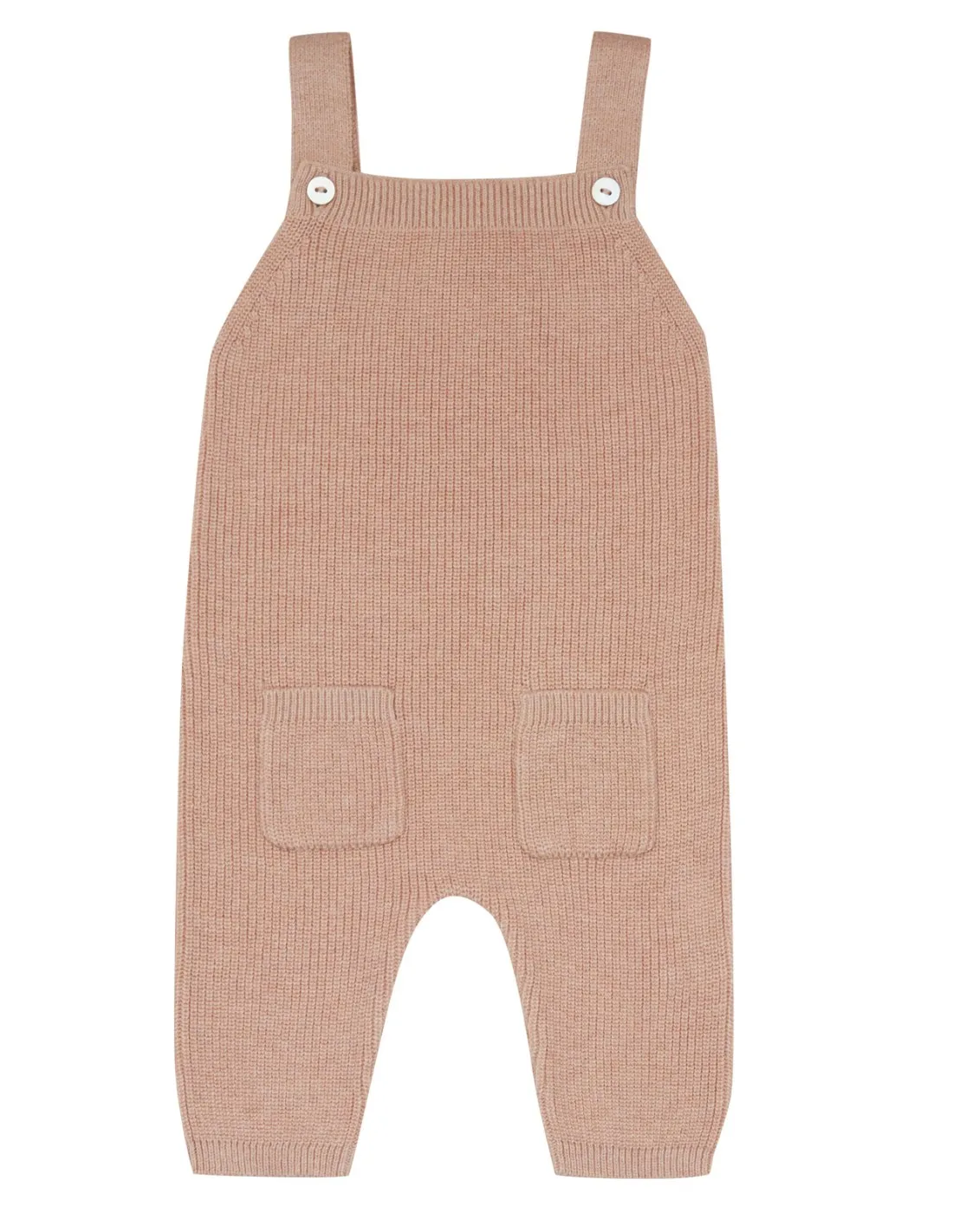 SALOPETTE BABY IN COTONE BIO E SETA "RIB"