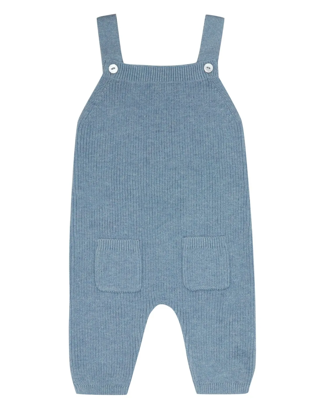 SALOPETTE BABY IN COTONE BIO E SETA "RIB"