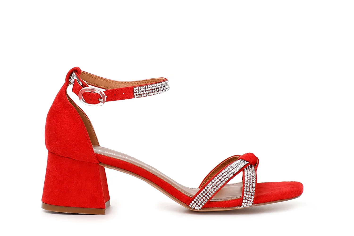 Sandali con tacco Donna colore Rosso
