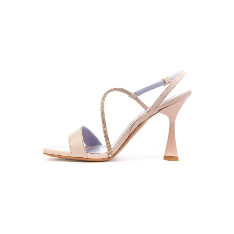 SANDALI DA DONNA CON FASCIA E STRASS ALBANO