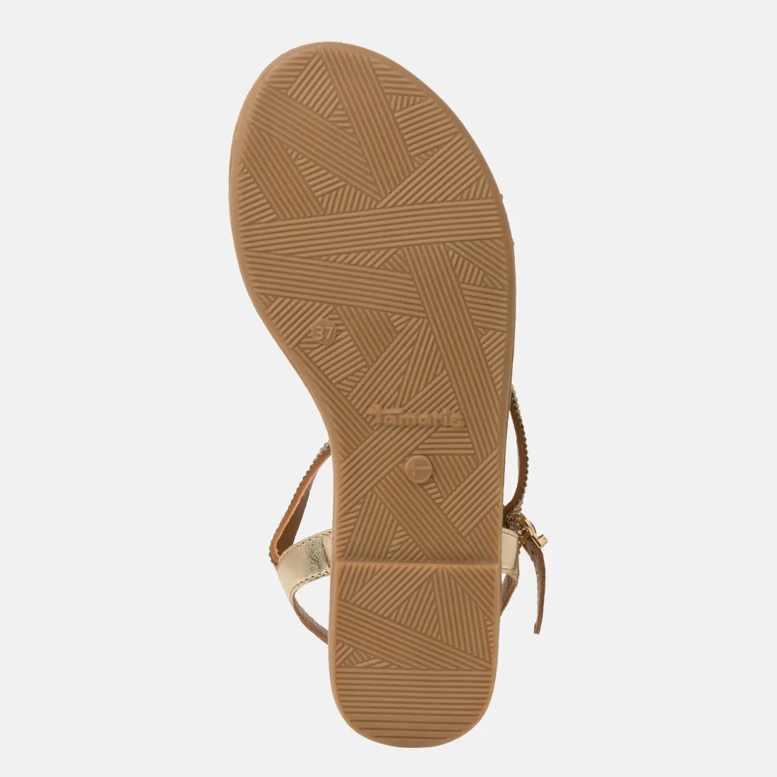 Sandalo da donna Tamaris oro con strass