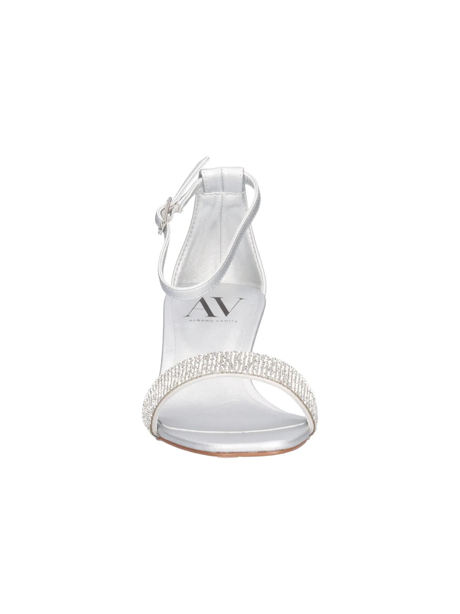 Sandalo elegante con tacco fino Albano Vanity da donna argento