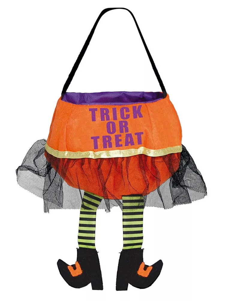 Secchio delle streghe dolcetto o scherzetto di Halloween