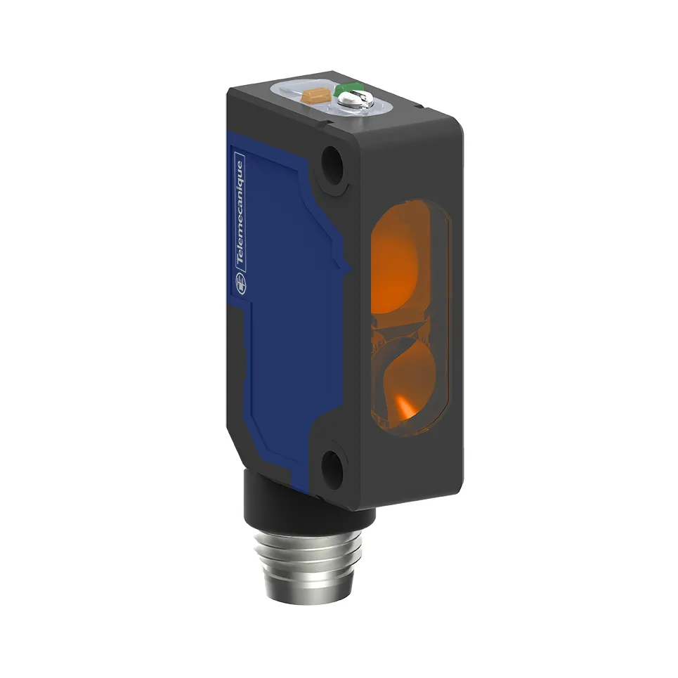 Sensore fotoelettrico Miniaturizzato Telemecanique Sensors, a soppressione di sfondo, rilevamento 300 mm, uscita PNP