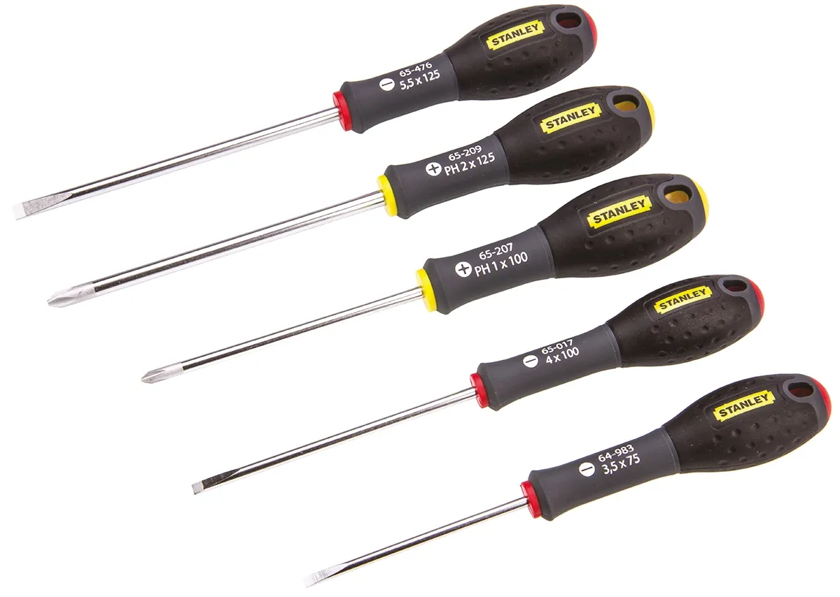 Set di cacciaviti Stanley Tools, 5 pezzi Phillips, a taglio