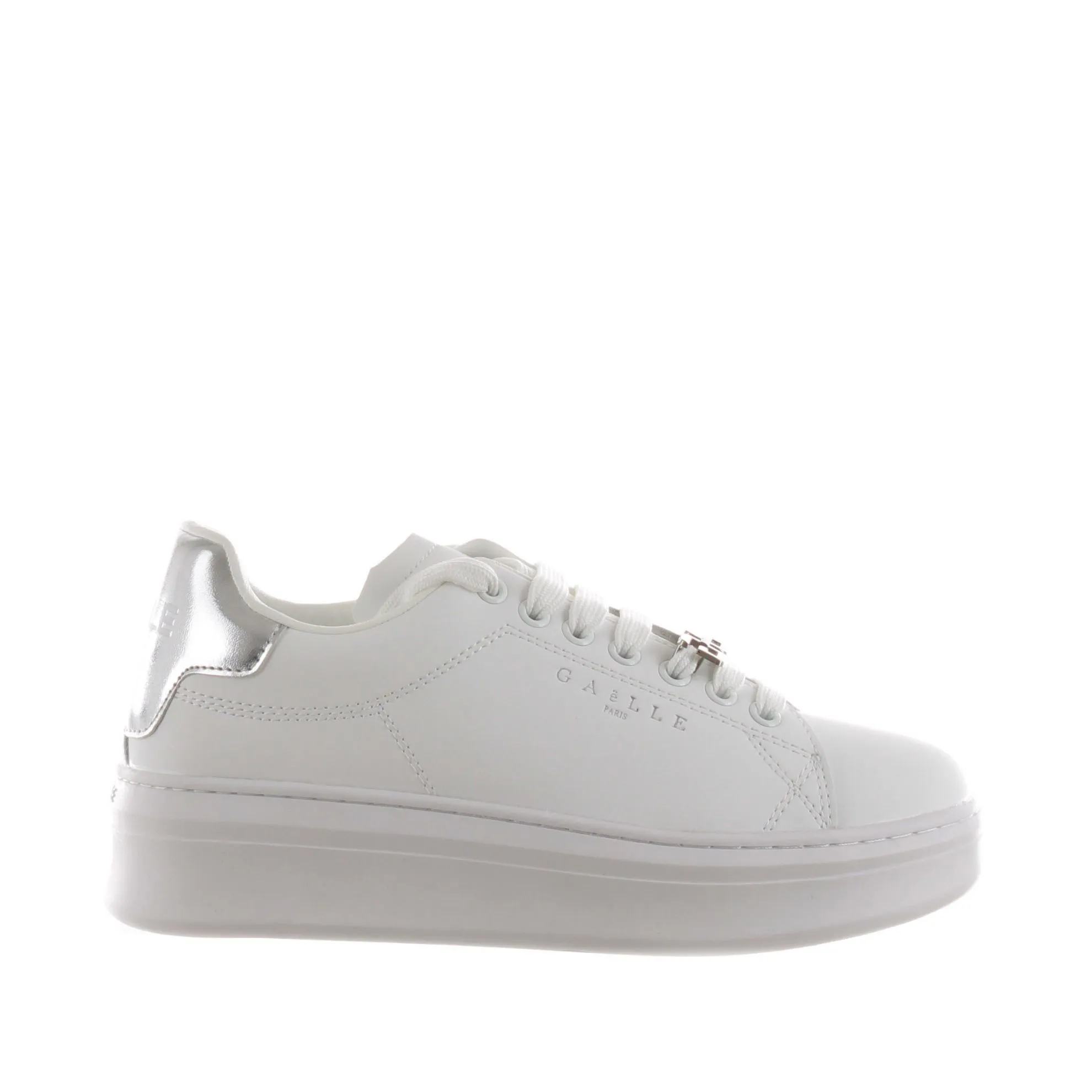 Sneaker addict con tallone in ecopelle laminato