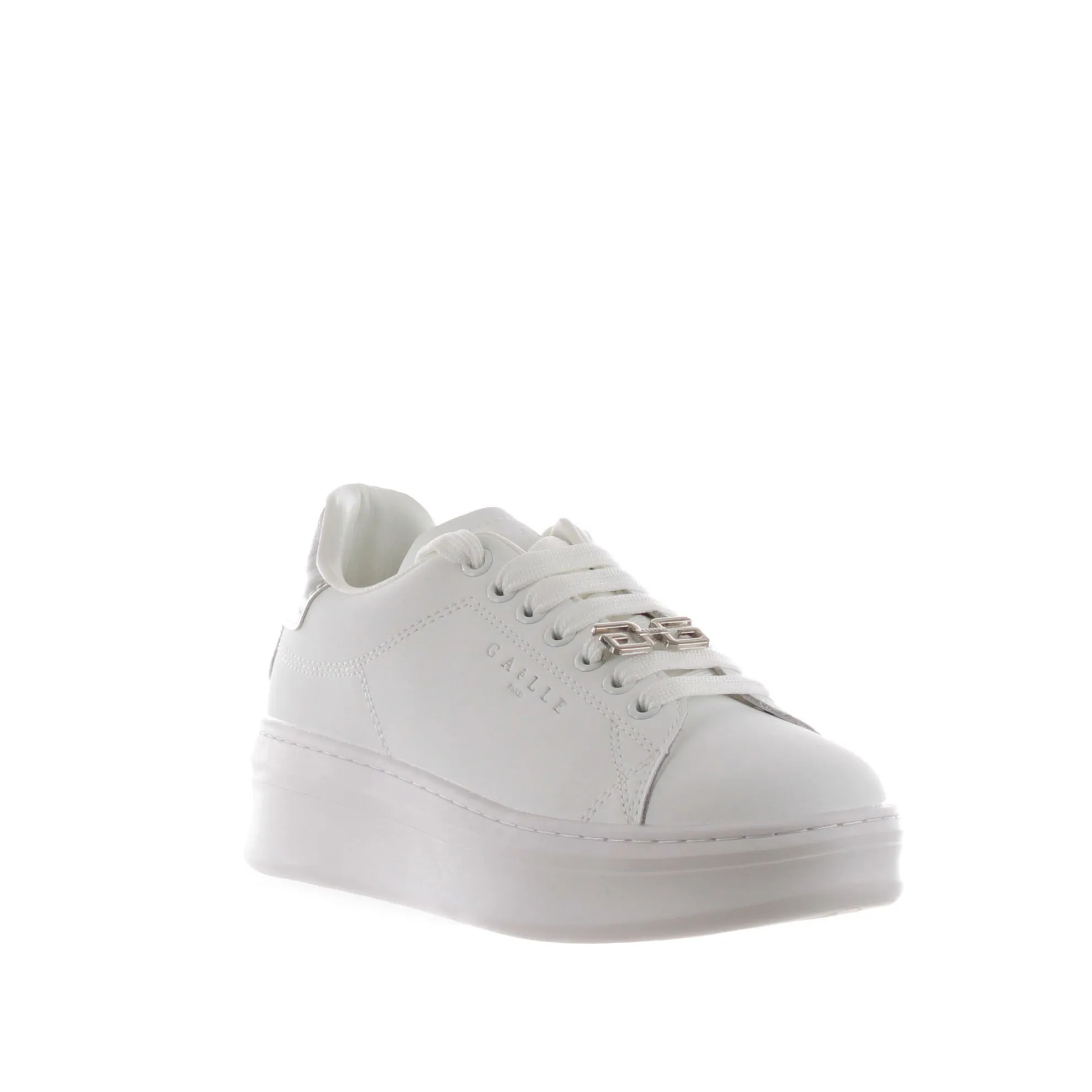 Sneaker addict con tallone in ecopelle laminato