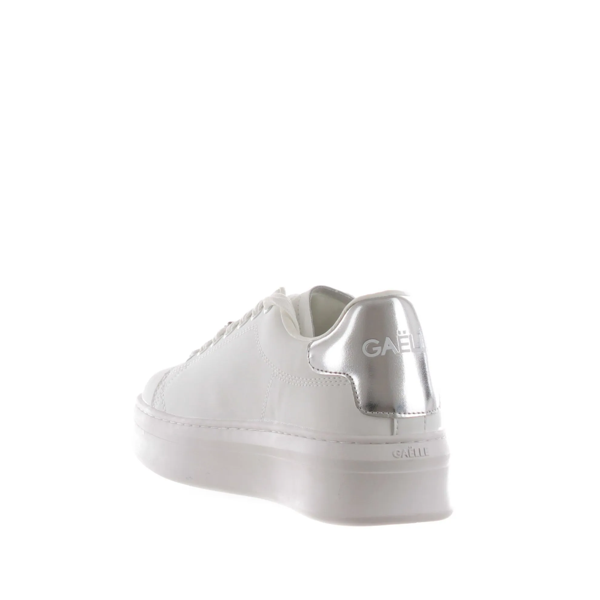 Sneaker addict con tallone in ecopelle laminato