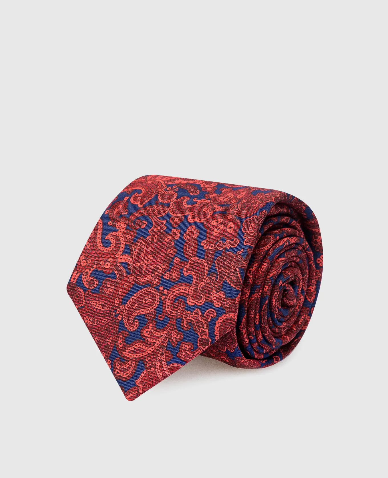 Stefano Ricci Set cravatta e sciarpa per bambini in seta con motivo cachemire bordeaux YDHNG501