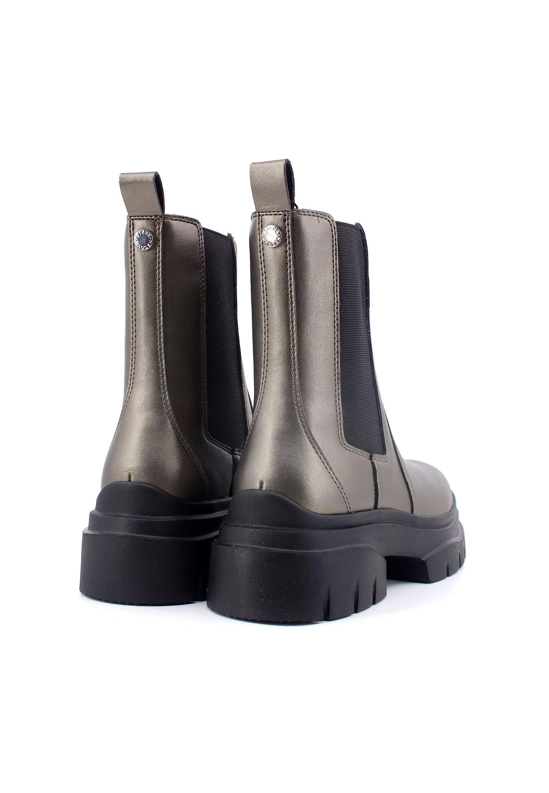 STEVE MADDEN Headqrtr Stivaletto Polacco Donna Pewter Oro HEAD03S1