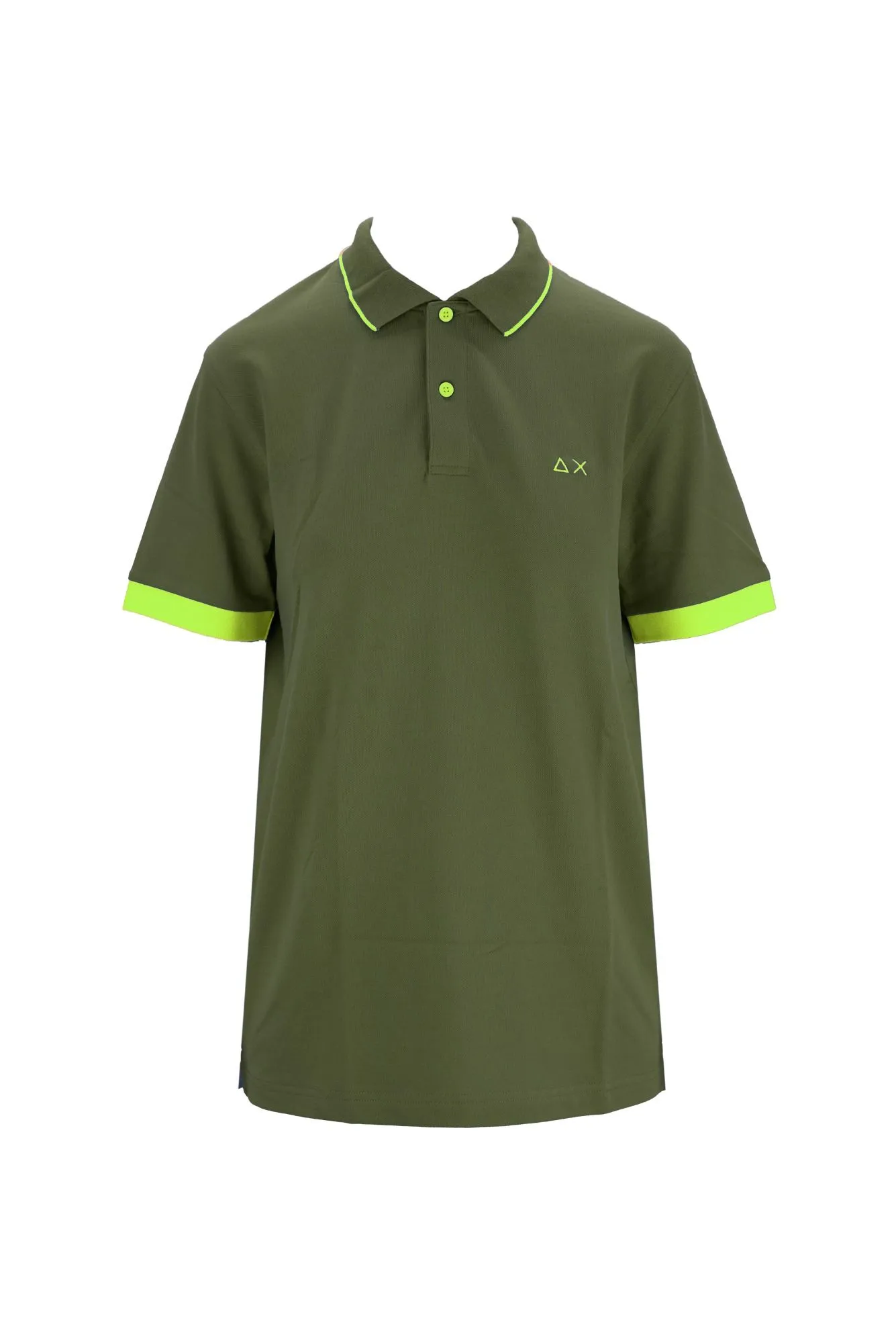 SUN68 A34120 Verde scuro Polo